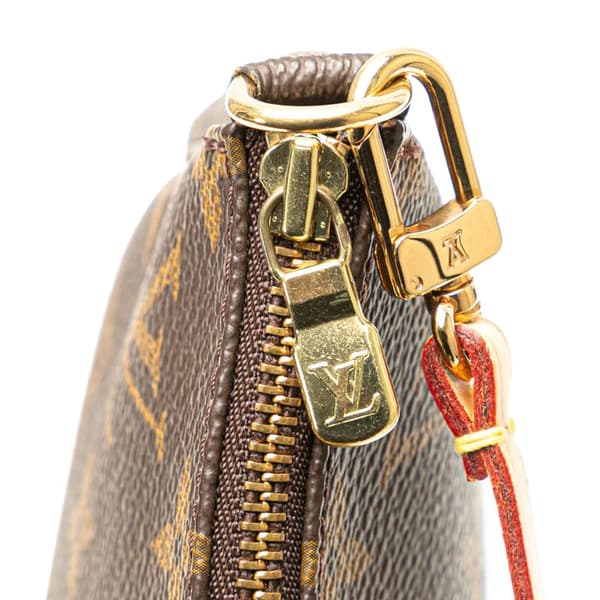 Pre-owned Louis Vuitton Monogram Pochette Accessoires Brown
