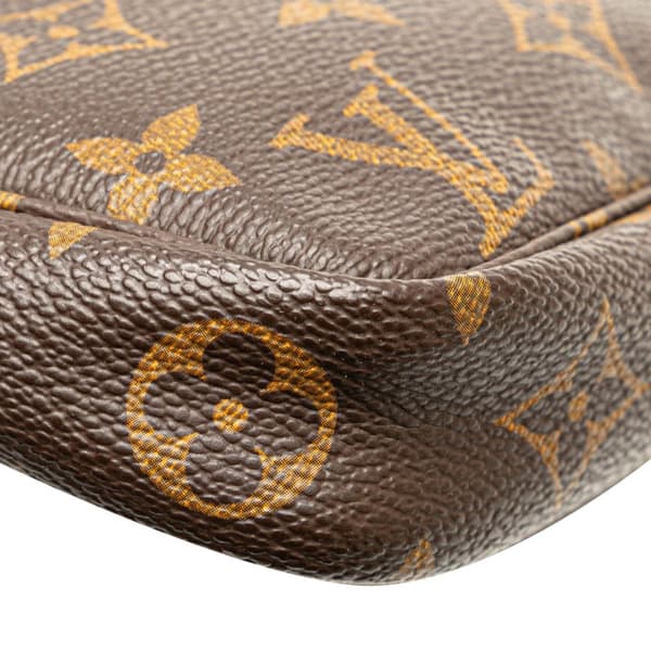 Pre-owned Louis Vuitton Monogram Pochette Accessoires Brown