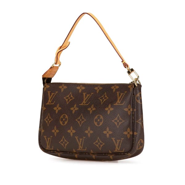 Pre-owned Louis Vuitton Monogram Pochette Accessoires Brown