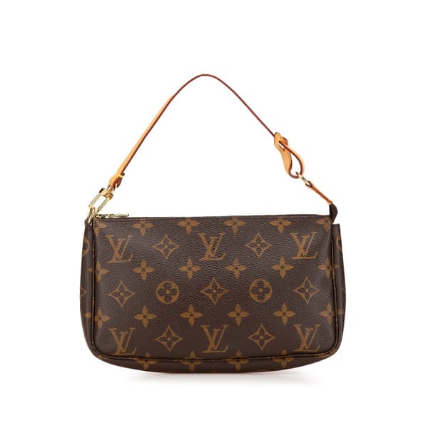 Pre-owned Louis Vuitton Monogram Pochette Accessoires Brown