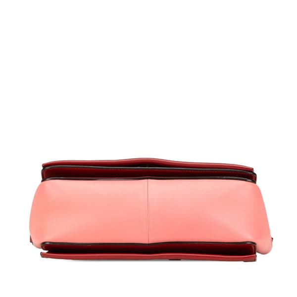 Pre-owned Celine Leather Frame Shoulder Bag Pink