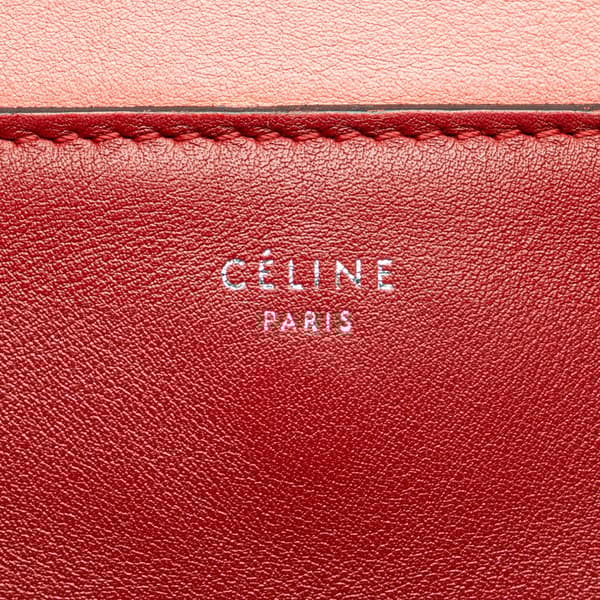 Pre-owned Celine Leather Frame Shoulder Bag Pink