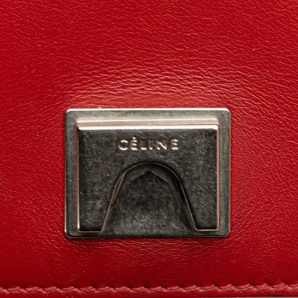 Pre-owned Celine Leather Frame Shoulder Bag Pink