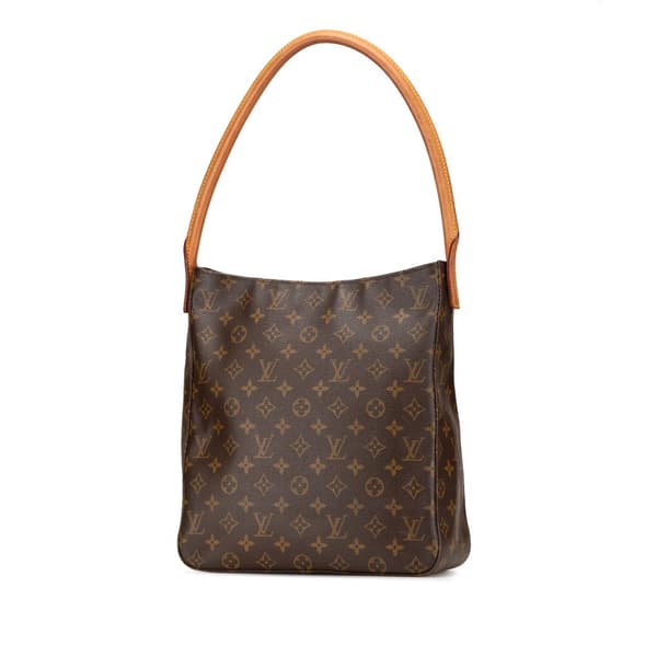 Pre-owned Louis Vuitton Monogram Looping GM Brown