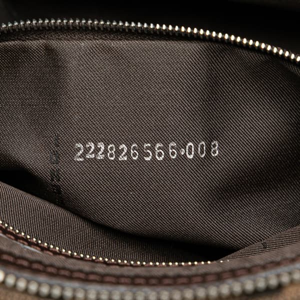 Pre-owned Fendi Zucca Canvas Shoulder Bag Brown