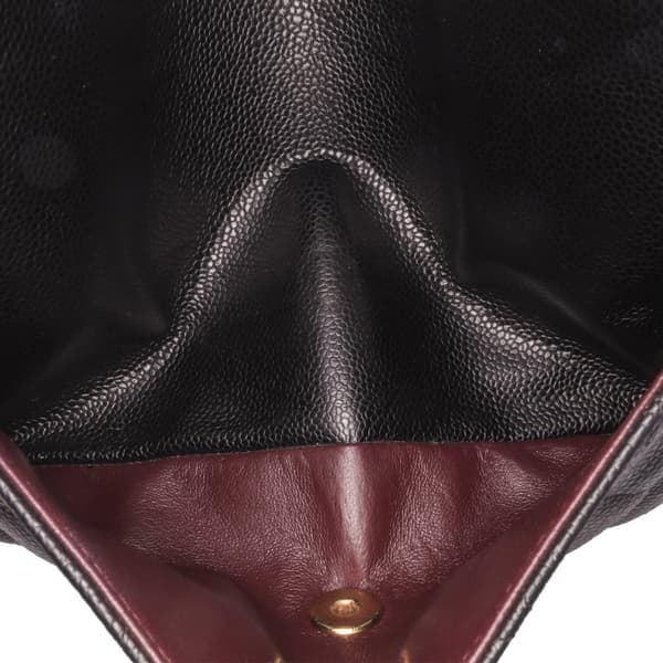 Pre-owned Chanel Jumbo Classic Caviar Double Flap Black