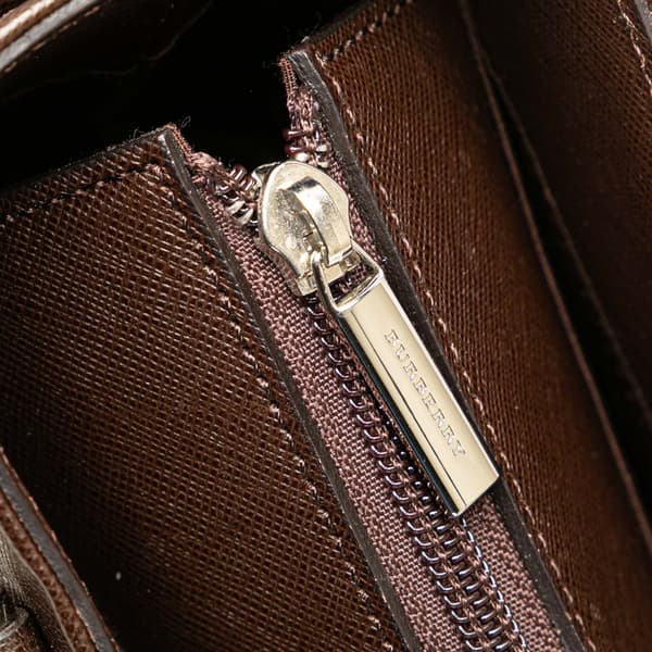 Pre-owned Burberry Leather Shoulder Bag Brown