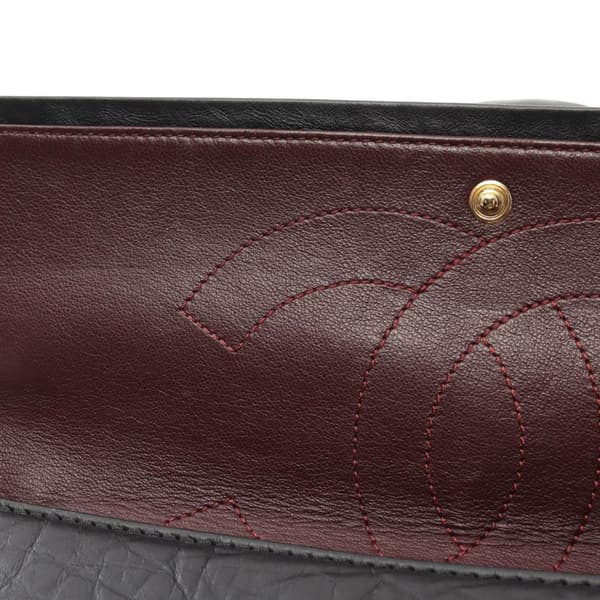 Pre-owned Chanel Reissue 2.55 Aged Calfskin Double Flap 226 Black