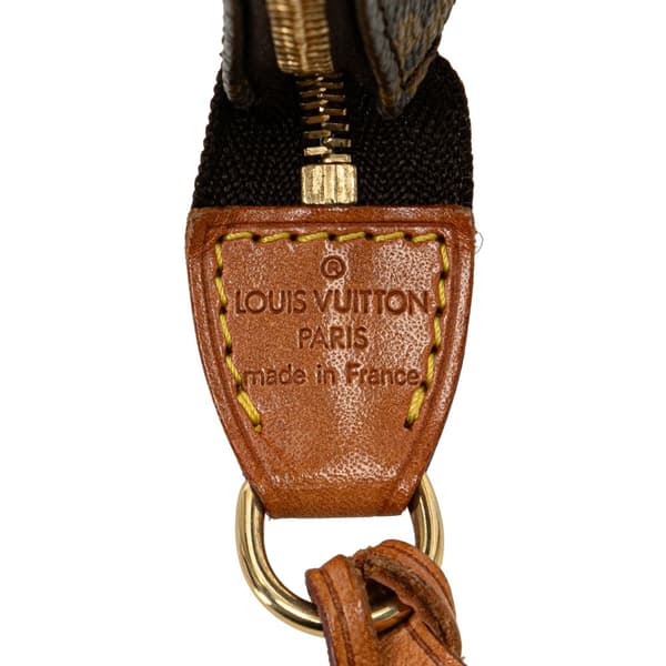 Pre-owned Louis Vuitton Monogram Pochette Accessoires Brown