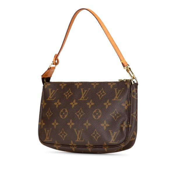 Pre-owned Louis Vuitton Monogram Pochette Accessoires Brown