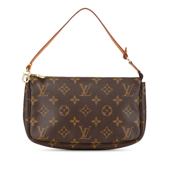 Pre-owned Louis Vuitton Monogram Pochette Accessoires Brown