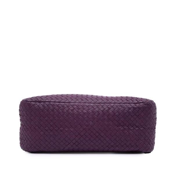 Pre-owned Bottega Veneta Nappa Intrecciato Shoulder Bag Purple