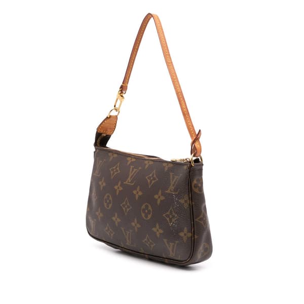 Pre-owned Louis Vuitton Monogram Pochette Accessoires Brown