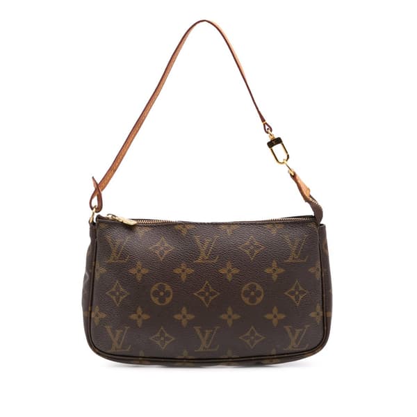 Pre-owned Louis Vuitton Monogram Pochette Accessoires Brown