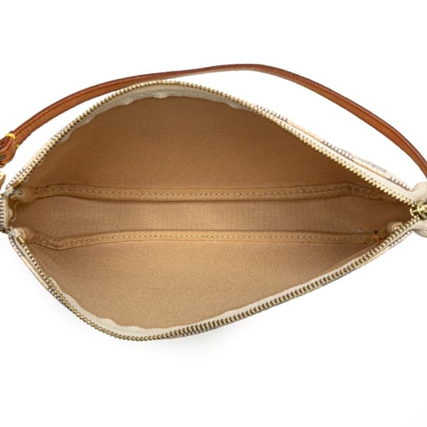 Pre-owned Louis Vuitton Damier Azur Pochette Accessoires White