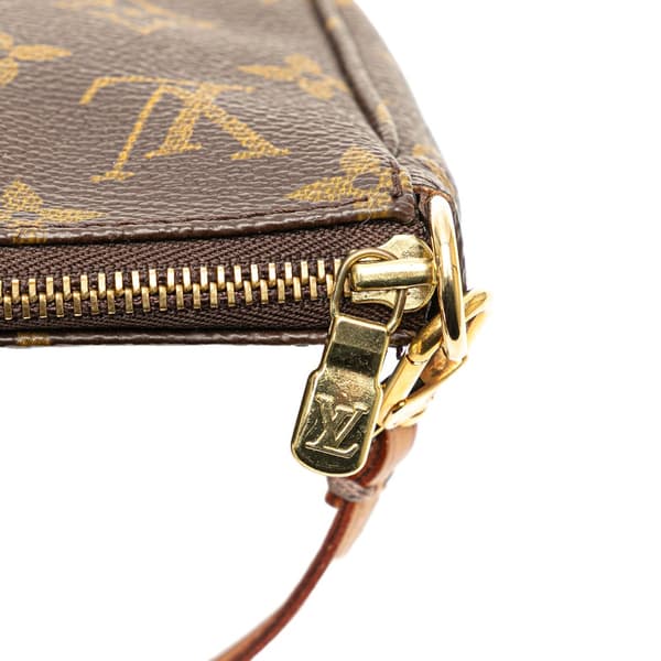 Pre-owned Louis Vuitton Monogram Pochette Accessoires Brown