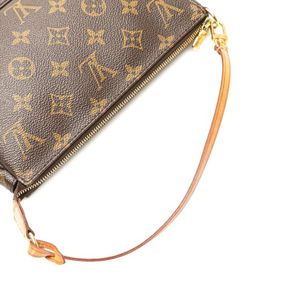 Pre-owned Louis Vuitton Monogram Pochette Accessoires Brown