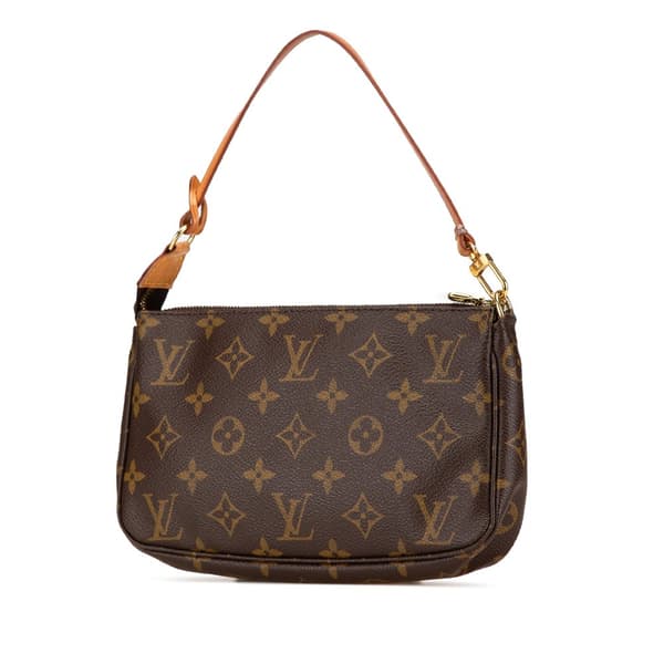 Pre-owned Louis Vuitton Monogram Pochette Accessoires Brown
