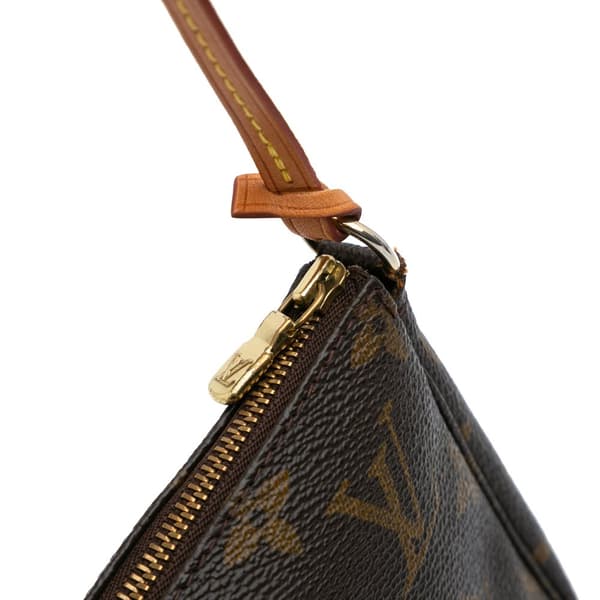 Pre-owned Louis Vuitton Monogram Pochette Accessoires Brown