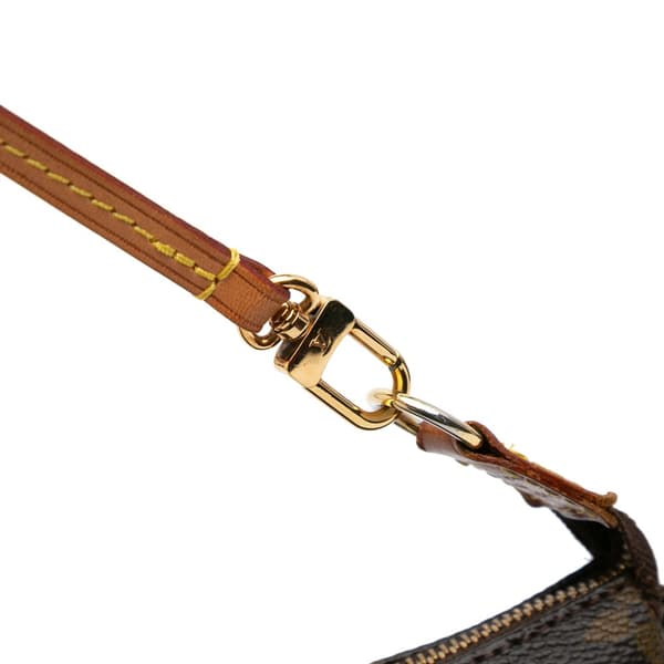 Pre-owned Louis Vuitton Monogram Pochette Accessoires Brown