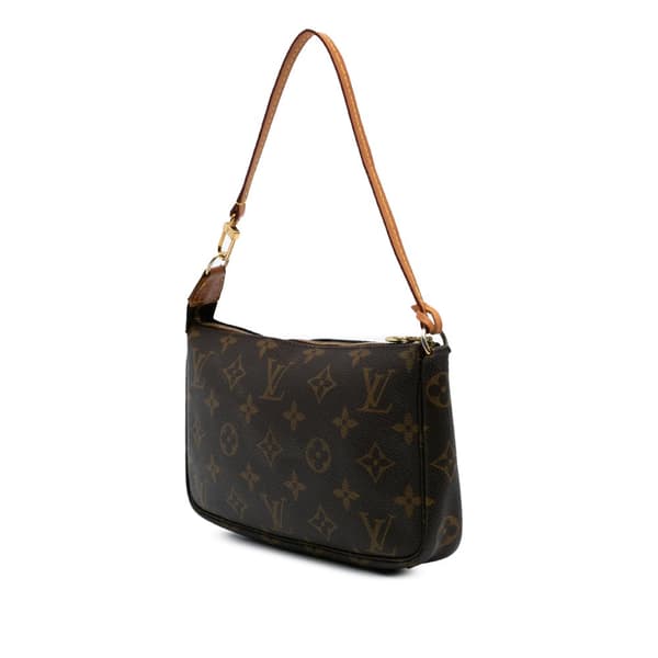 Pre-owned Louis Vuitton Monogram Pochette Accessoires Brown