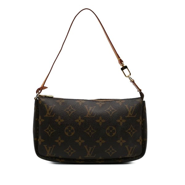 Pre-owned Louis Vuitton Monogram Pochette Accessoires Brown
