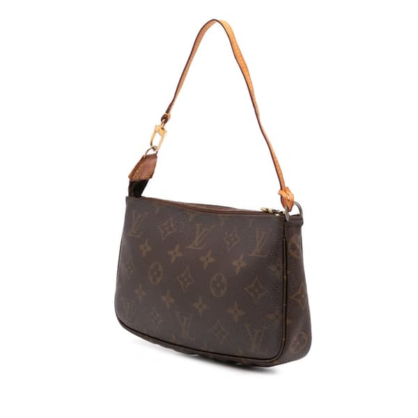 Pre-owned Louis Vuitton Monogram Pochette Accessoires Brown