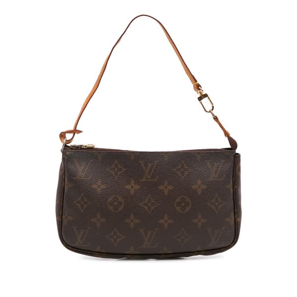 Pre-owned Louis Vuitton Monogram Pochette Accessoires Brown