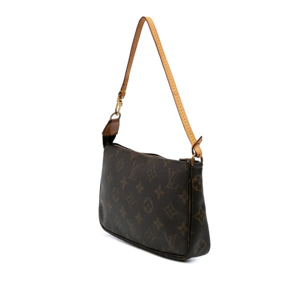 Pre-owned Louis Vuitton Monogram Pochette Accessoires Brown
