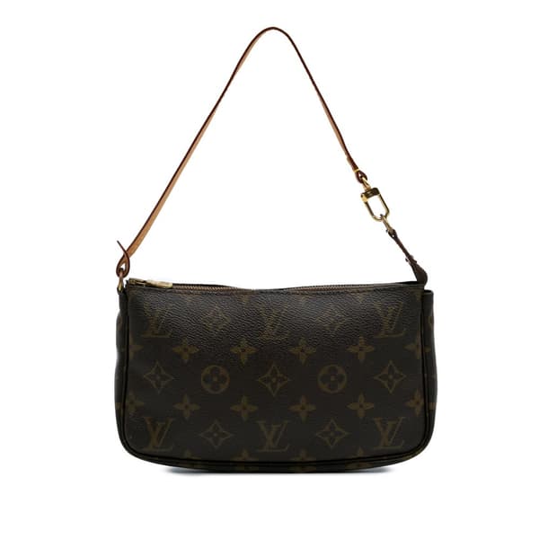 Pre-owned Louis Vuitton Monogram Pochette Accessoires Brown