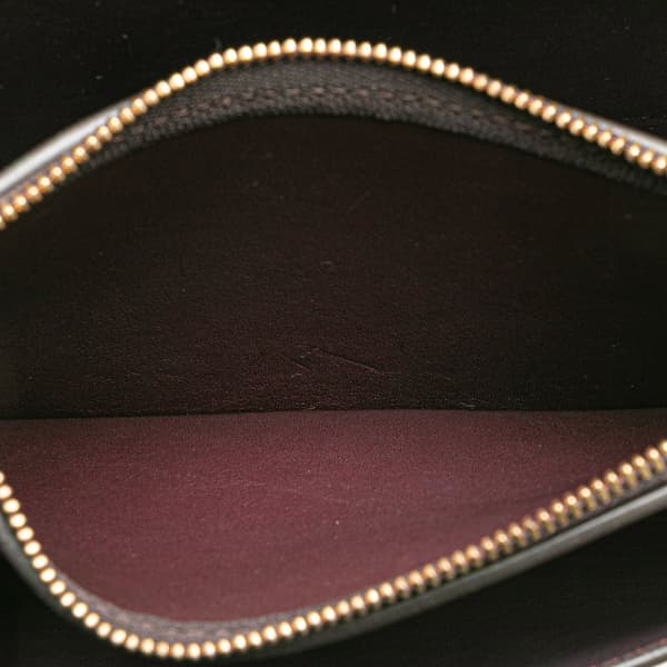 Pre-owned Celine Medium Shiny Smooth Calfskin Frame Shoulder Bag Brown