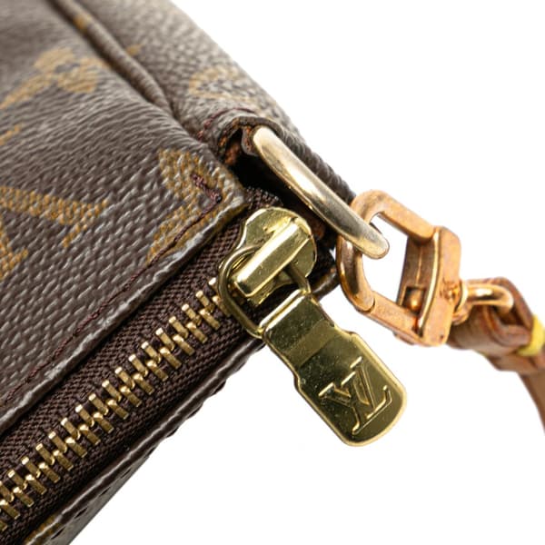 Pre-owned Louis Vuitton Monogram Pochette Accessoires Brown