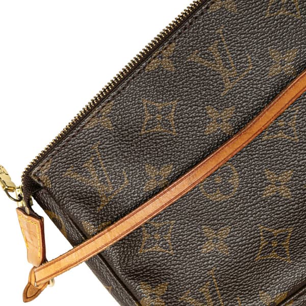 Pre-owned Louis Vuitton Monogram Pochette Accessoires Brown