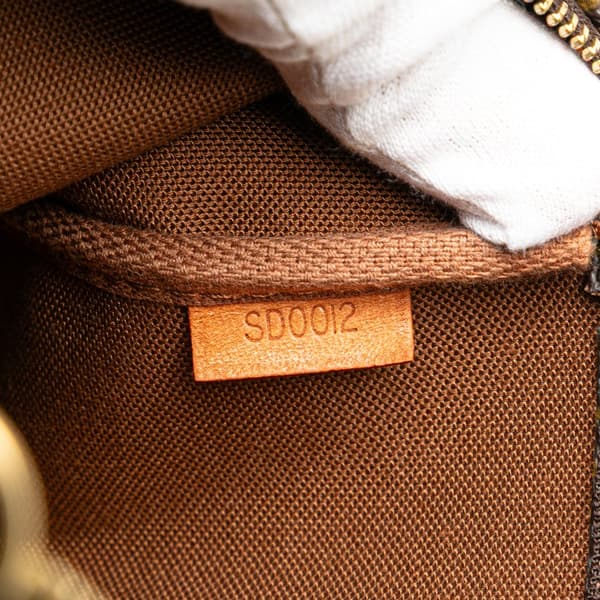 Pre-owned Louis Vuitton Monogram Pochette Accessoires Brown