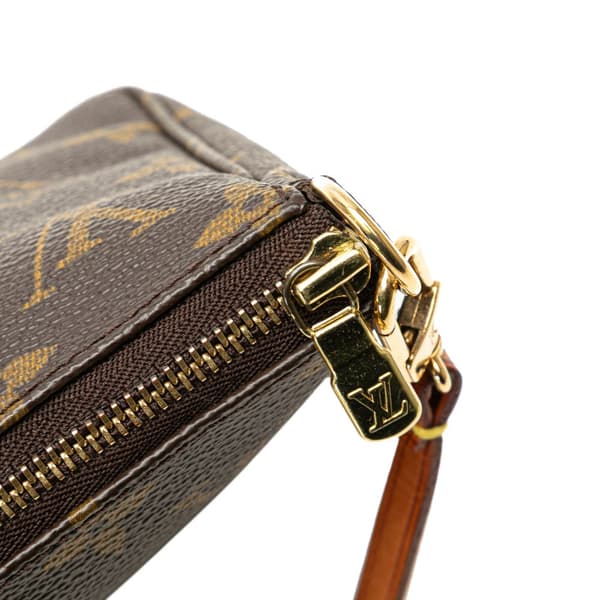 Pre-owned Louis Vuitton Monogram Pochette Accessoires Brown