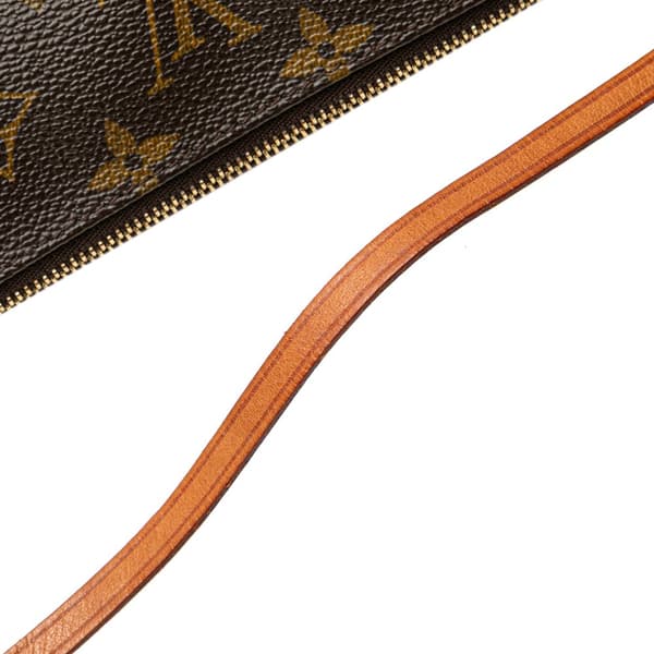 Pre-owned Louis Vuitton Monogram Pochette Accessoires Brown