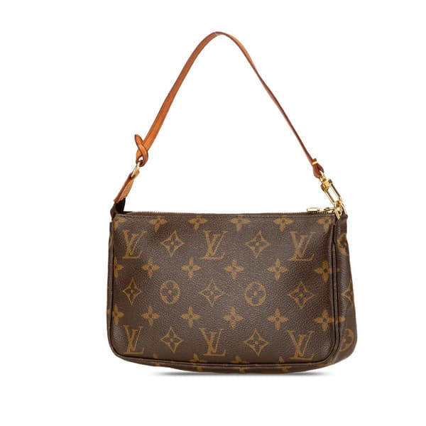 Pre-owned Louis Vuitton Monogram Pochette Accessoires Brown