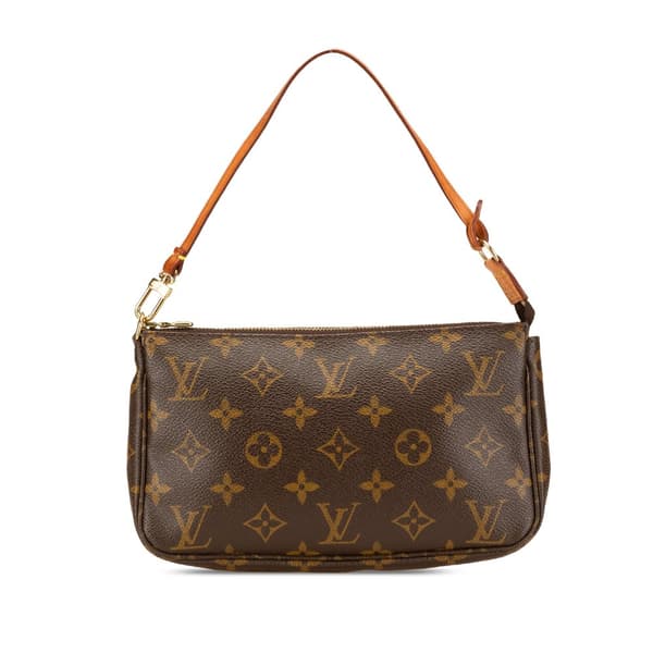 Pre-owned Louis Vuitton Monogram Pochette Accessoires Brown
