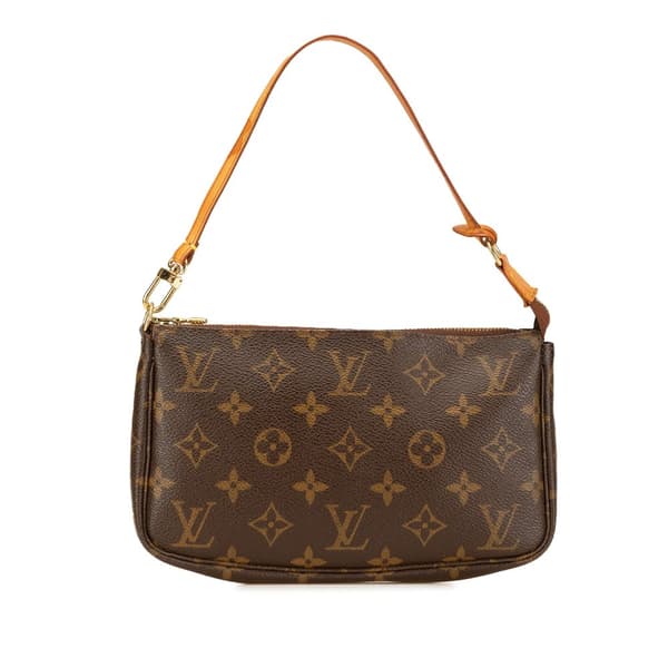 Pre-owned Louis Vuitton Monogram Pochette Accessoires Brown