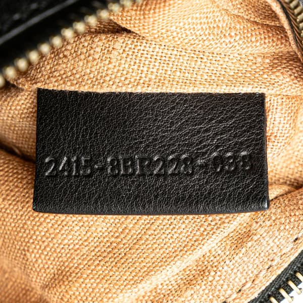 Pre-owned Fendi Leather Oyster Shoulder Bag Black