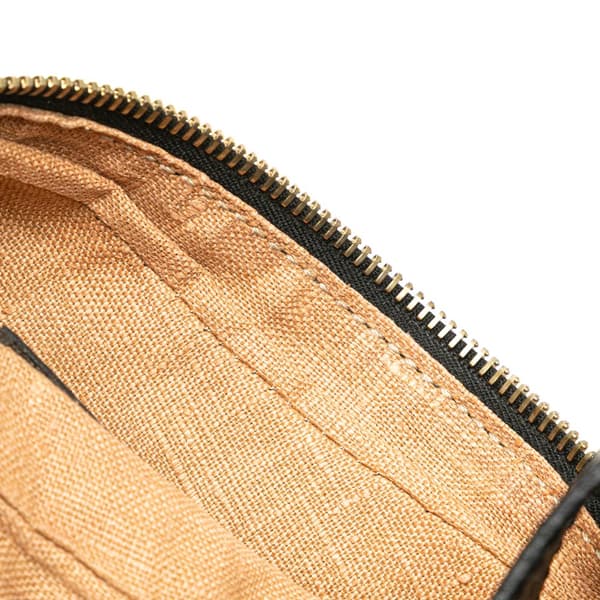 Pre-owned Fendi Leather Oyster Shoulder Bag Black