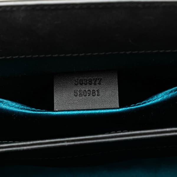 Pre-owned Gucci Small Suede Dragon Ophidia Shoulder Bag Blue