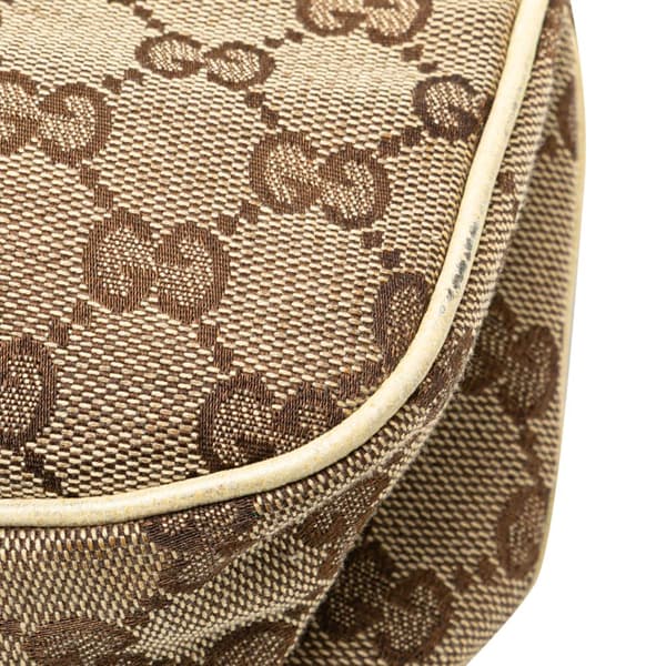 Pre-owned Gucci GG Canvas Eclipse Shoulder Bag Brown