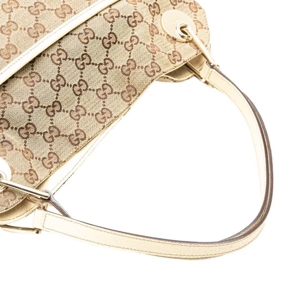 Pre-owned Gucci GG Canvas Eclipse Shoulder Bag Brown