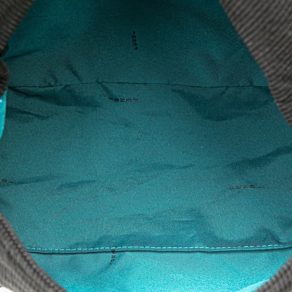 Pre-owned Fendi Corduroy Mamma Forever Black