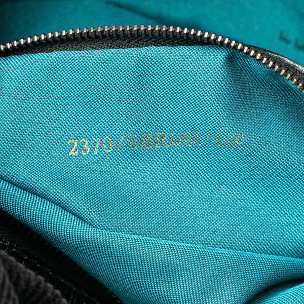 Pre-owned Fendi Corduroy Mamma Forever Black
