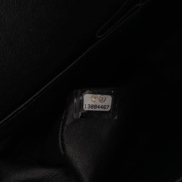 Pre-owned Chanel Medium Classic Patent Double Flap Black
