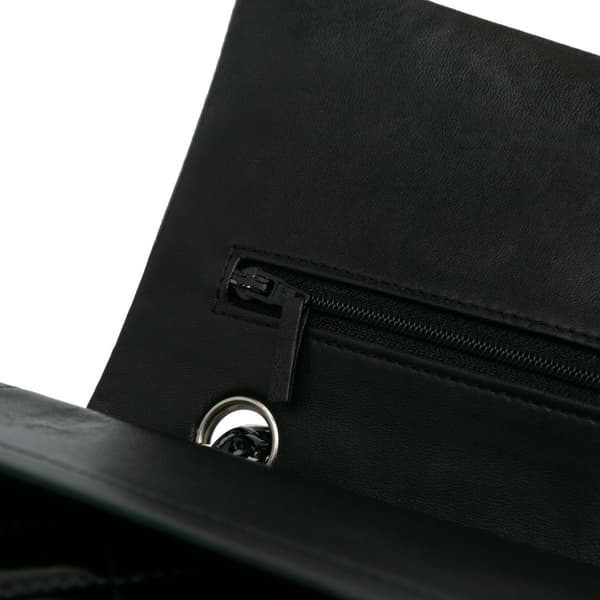 Pre-owned Chanel Medium Classic Patent Double Flap Black