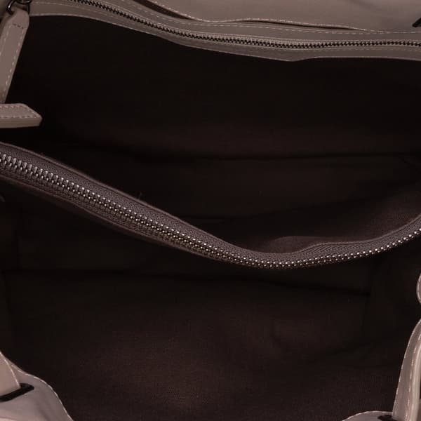 Pre-owned Burberry Medium Smoked Check Coated Canvas Walden Belted Hobo Gray