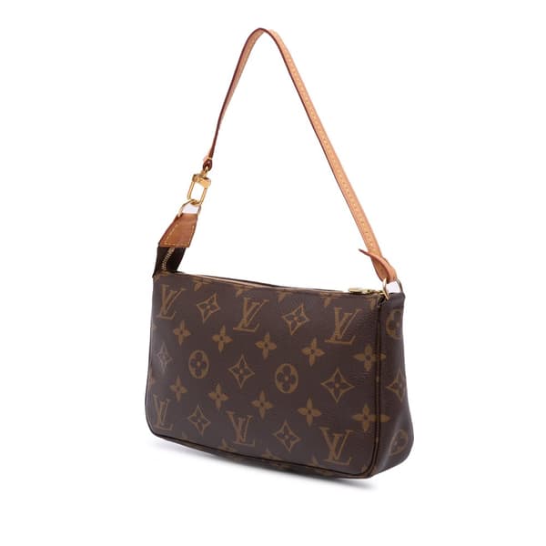 Pre-owned Louis Vuitton Monogram Pochette Accessoires Brown
